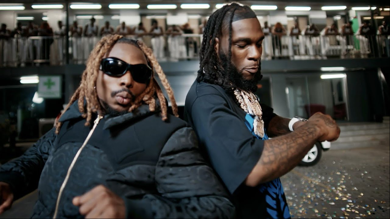 Asake and Burna Boy On Video Shoot