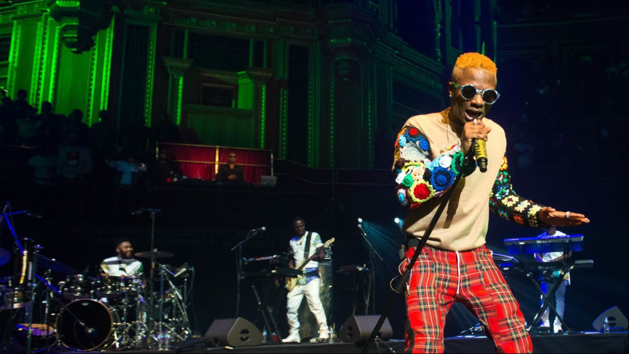 Wizkid Performing on Stage